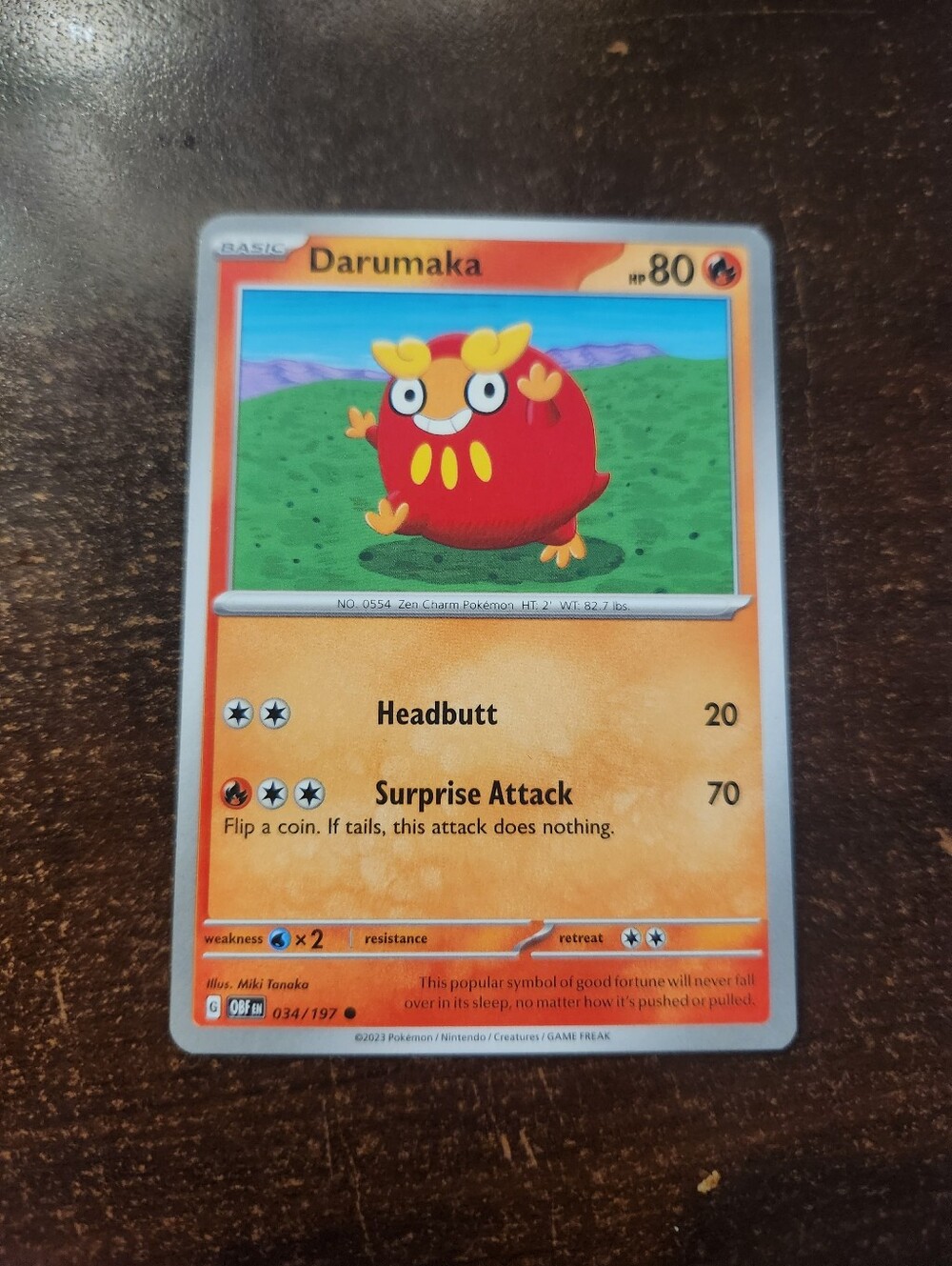 Darumaka 034/197 SV03: Obsidian Flames Regular